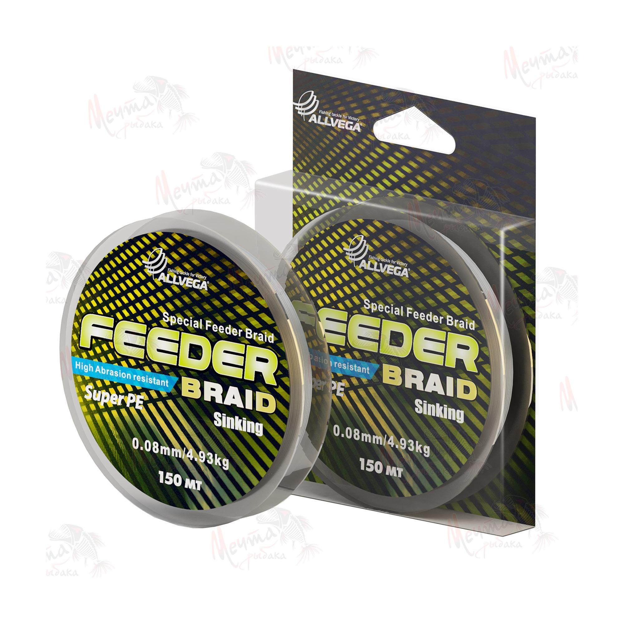 Шнур плетеный ALLVEGA FEEDER BRAID #0.08 DG